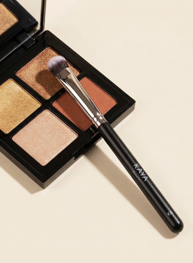 kaya Professional Medium Eyeshadow Shader Brush for Precise Pigment Application and Definition - Image 2